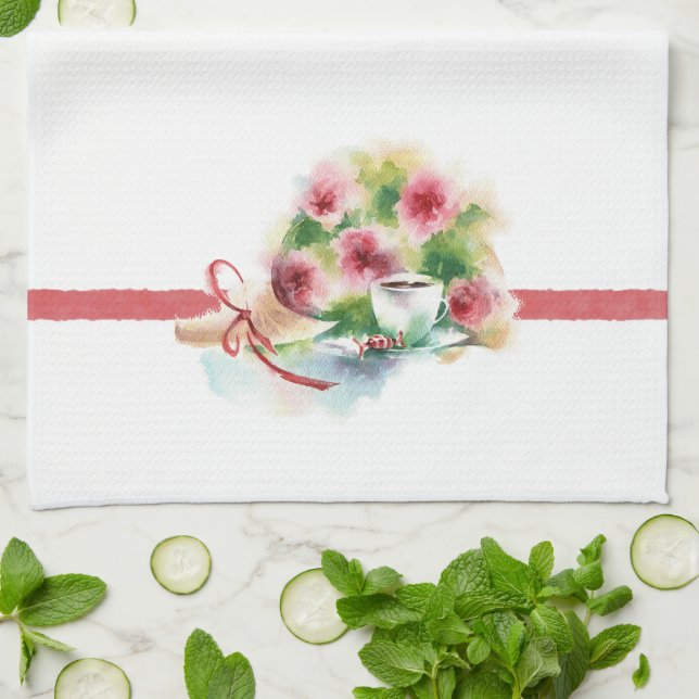 Tea Time Kitchen Towel Kökshandduk (Vikta)