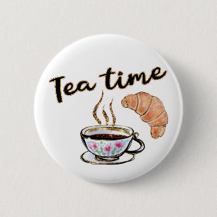 Tea time-knapp, Tea-knapp, rund rolig knapp