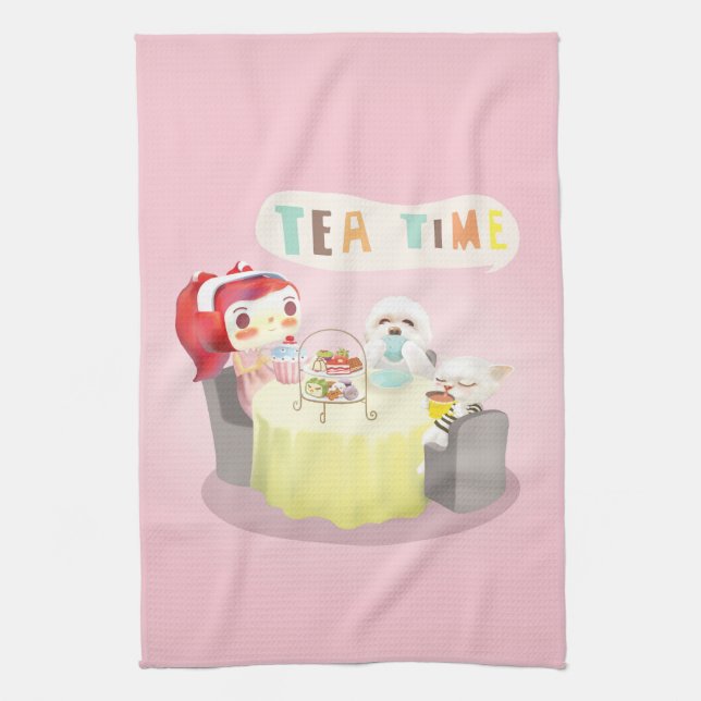 Tea Time Kökshandduk (Vertikal)