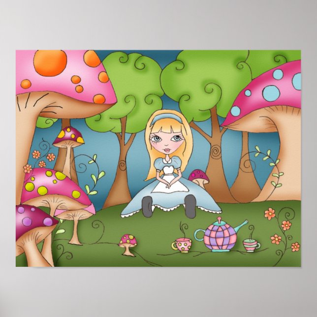 Tea Time med Alice - Poster (Framsidan)