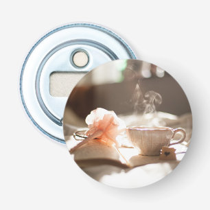 Tea Time med bra bok Flasköppnare