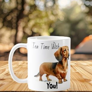 Tea Time med dig! Dachshund Cute Kaffemugg
