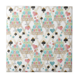 Tea Time Mönster Kakelplatta
