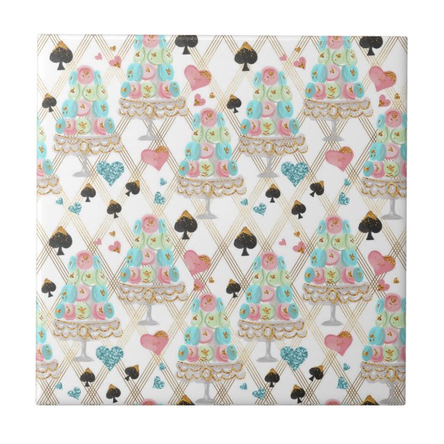 Tea Time Mönster Kakelplatta (Framsidan)