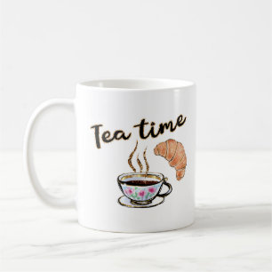 Tea time Mugg, tea party mag, te party-tillbehör Kaffemugg