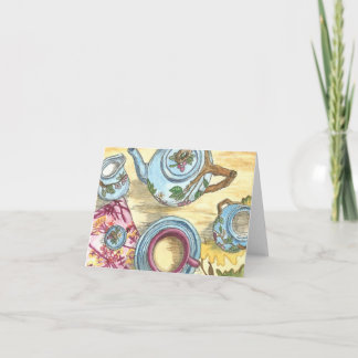 Tea Time noterar kortet Kort