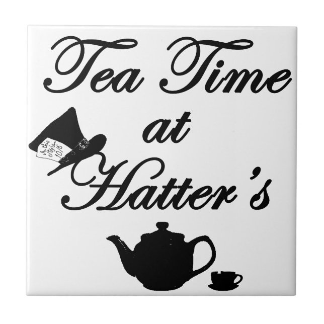 Tea Time på hatter'sen Kakelplatta (Framsidan)