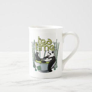 Tea Time Panda Benporslin Mugg