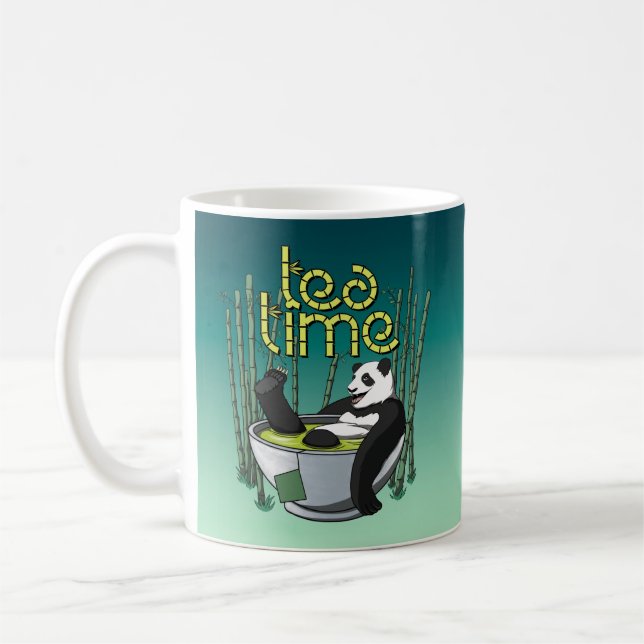 Tea Time Panda Kaffemugg (Vänster)