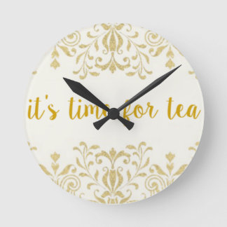 Tea Time Rund Klocka