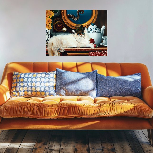 Tea Time Steampunk Cat Poster (Skapare uppladdad)