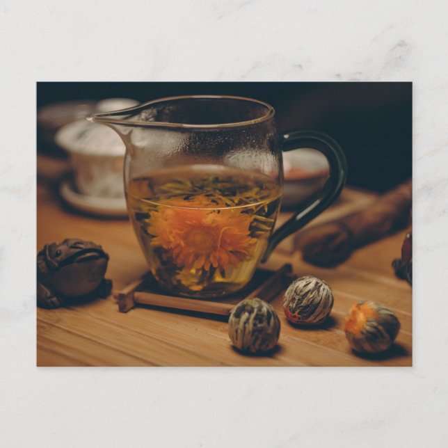 Tea time Tea kopp vykort för postkorsning (Framsida)