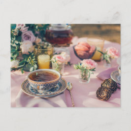 Tea time Tea kopp vykort för postkorsning