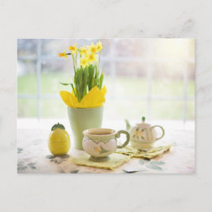 Tea time Tea kopp vykort för postkorsning
