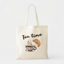 Tea time Tote Bag, te party-presentidé, din gåva Tygkasse