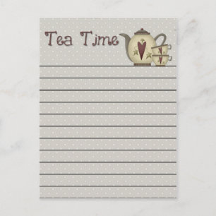 Tea Time-vykort Vykort