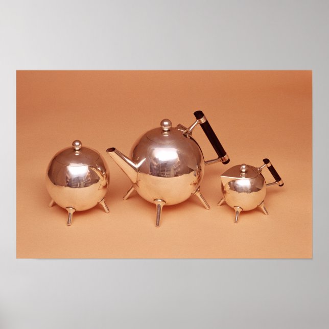 Tea-tjänst med gilt insida poster (Framsidan)