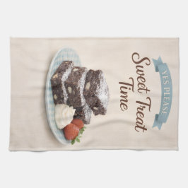 Tea Towel | Chocolate Brownies Kitchen Gift Kökshandduk