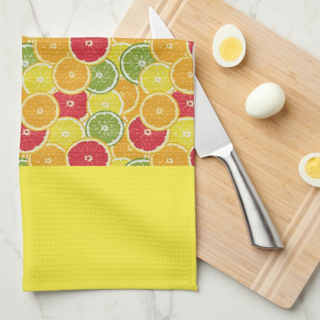 Tea Towel - Citrus Fruit Slices Kökshandduk (Vikt i Fjärdedel)