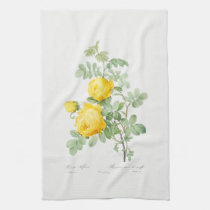 TEA TOWEL : DOUÉ: GUL ROS KÖKSHANDDUK