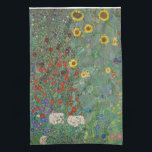 TEA TOWEL : GUSTAV KLIMT : FARM GARDEN KÖKSHANDDUK<br><div class="desc">TEA TOWEL : GUSTAV KLIMT : FARM GARDEN MED SUNFLOWERS</div>