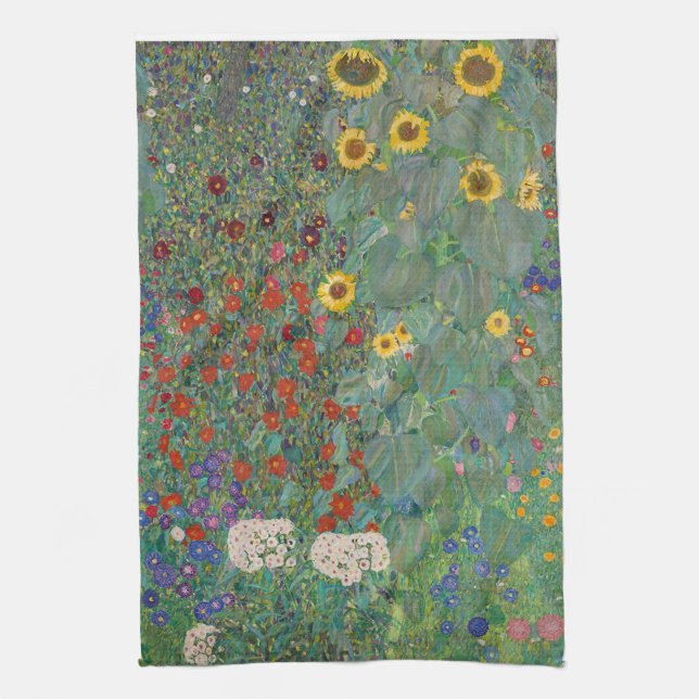 TEA TOWEL : GUSTAV KLIMT : FARM GARDEN KÖKSHANDDUK (Vertikal)