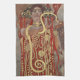 TEA TOWEL : GUSTAV KLIMT : HYGIEIA KÖKSHANDDUK