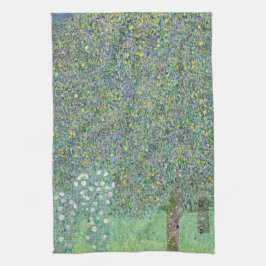 TEA TOWEL : GUSTAV KLIMT : ROSEBUSHES KÖKSHANDDUK