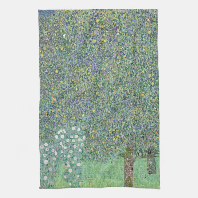 TEA TOWEL : GUSTAV KLIMT : ROSEBUSHES KÖKSHANDDUK (Vertikal)