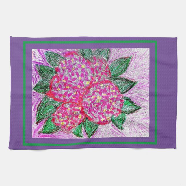 Tea Towel HYDRANGEAS Kökshandduk (Horisontell)