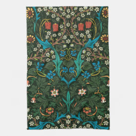 TEA TOWEL MED WILLIAM MORRIS "TULIPS" DESIGN KÖKSHANDDUK