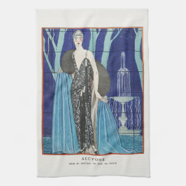 TEA TOWEL : VINTAGE GEORGE BARBIER POSTER KÖKSHANDDUK