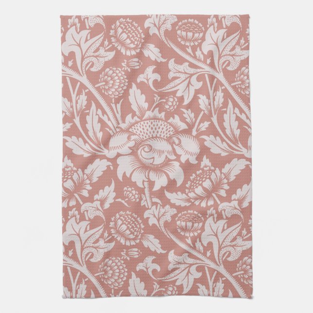 TEA TOWEL : WILLIAM MORRIS : BLOMMIGTENS KONSTRUKT KÖKSHANDDUK (Vertikal)