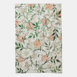 TEA TOWEL : WILLIAM MORRIS: GRÖNT JASMINE KÖKSHANDDUK