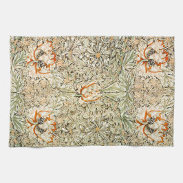 TEA TOWEL : WILLIAM MORRIS : HONEYSUCKLE KÖKSHANDDUK