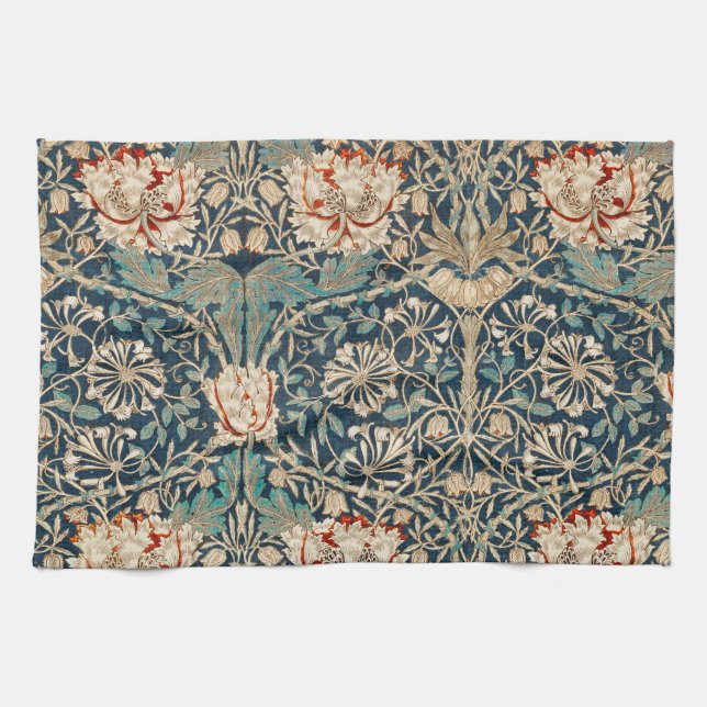 TEA TOWEL : WILLIAM MORRIS : HONEYSUCKLE KÖKSHANDDUK (Horisontell)