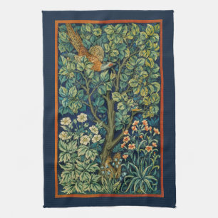 TEA TOWEL : WILLIAM MORRIS : PHEASANT KÖKSHANDDUK