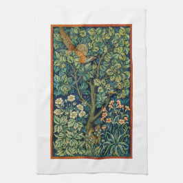 TEA TOWEL : WILLIAM MORRIS : PHEASANT KÖKSHANDDUK