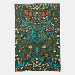 TEA TOWEL : WILLIAM MORRIS : TULIPS KÖKSHANDDUK