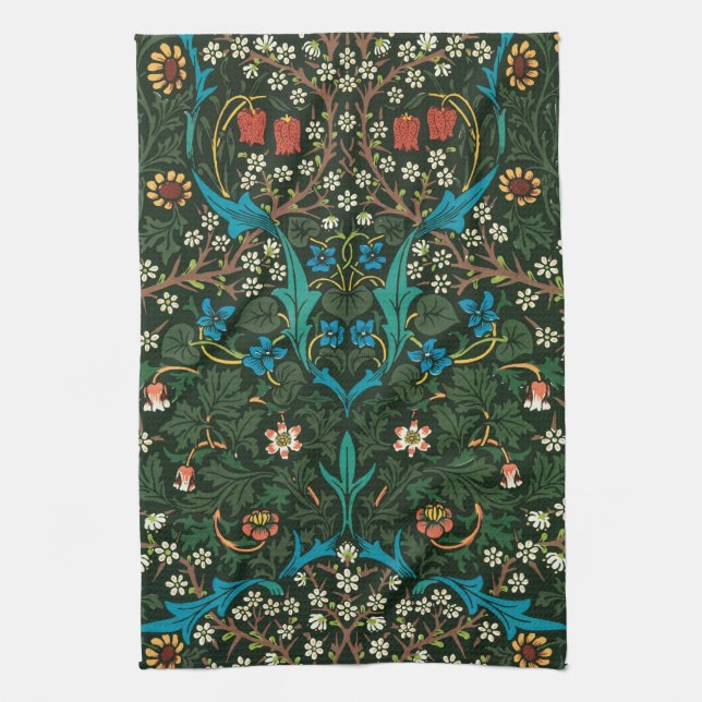 TEA TOWEL : WILLIAM MORRIS : TULIPS KÖKSHANDDUK (Vertikal)
