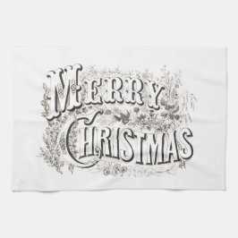 TEA TOWELWITH VINTAGE "GOD JUL" KÖKSHANDDUK