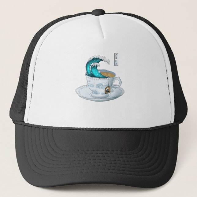 Tea Underbar Wave Av Kanagawa Keps (Framsida)