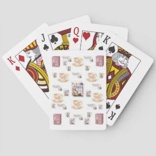 Tea-uppspelningskortsdäck Spel Kort