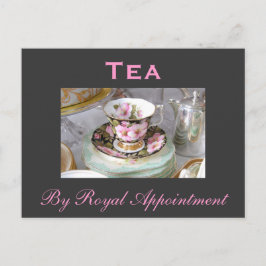 Tea "vid den kungliga möte" vykortet vykort