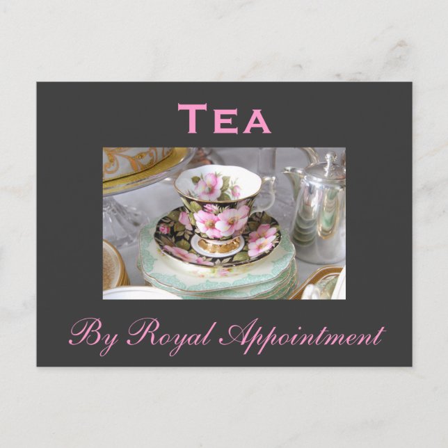 Tea "vid den kungliga möte" vykortet vykort (Framsida)