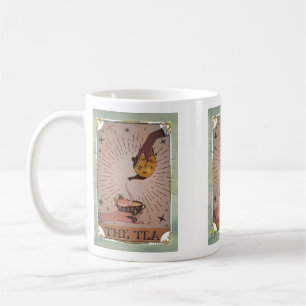 "Tea"-Vintagen med Tarot Card Mystical Witchy Art Kaffemugg
