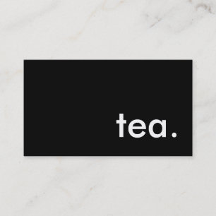 tea. visitkort