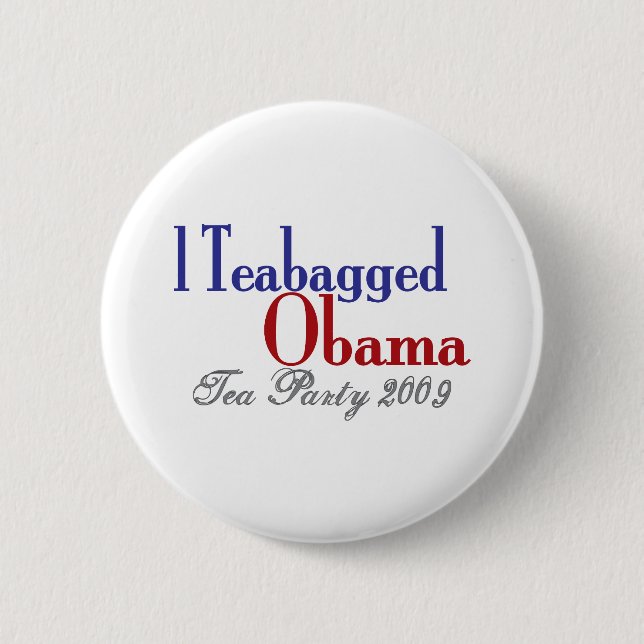 Teabag Obama (Teapartyet 2009) Knapp (Framsida)