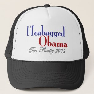Teabag Obama (Teapartyet 2009) Truckerkeps