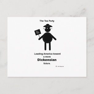 Teabagger Dickensian Vykort
